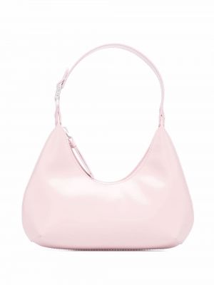 Чанта за ръка с кехлибар By Far розово