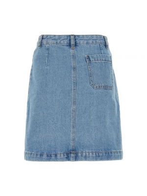 Spódnica jeansowa A.p.c. niebieska