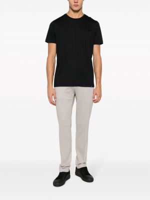 T-shirt aus baumwoll mit rundem ausschnitt Boggi Milano schwarz