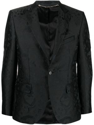 Jacquard lang blazer John Richmond svart