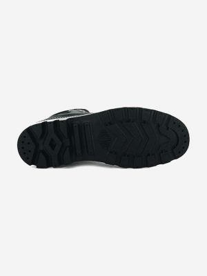 Čizme od brušene kože s patentnim zatvaračem Palladium crna