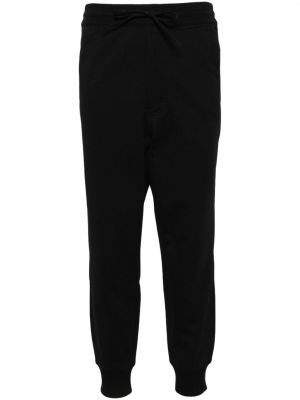 Spodnie sportowe z nadrukiem z dżerseju Y-3 czarne