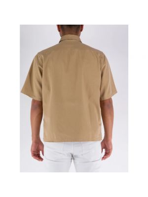Camisa manga corta Covert beige