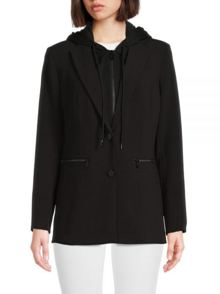 Пиджак с капюшоном Karl Lagerfeld Paris черный