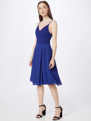 Koktejl obleka Skirt & Stiletto modra