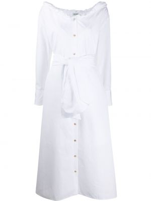 Μίντι φόρεμα με κουμπιά Kenzo λευκό