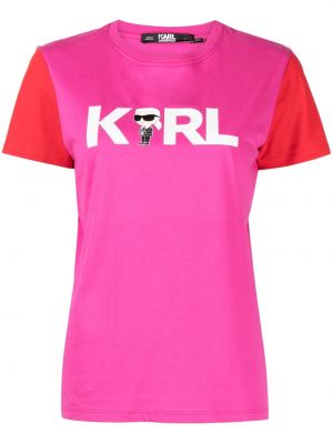 T-shirt Karl Lagerfeld rose