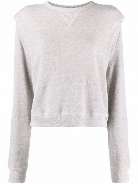 Sweatshirt mit rundhalsausschnitt R13 grau