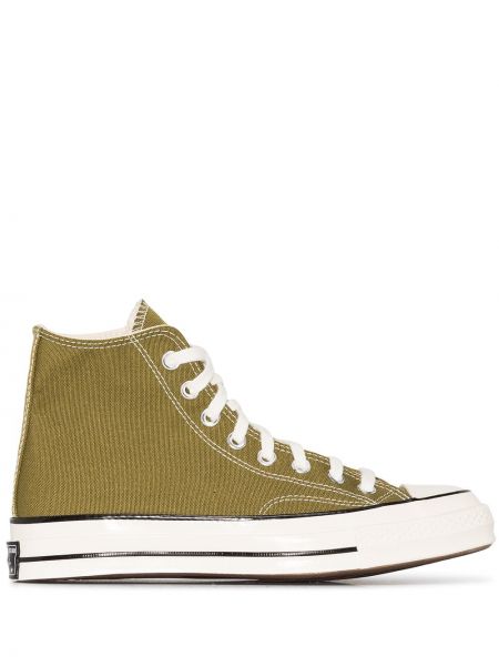Высокие кроссовки на шпильке Converse, зеленый