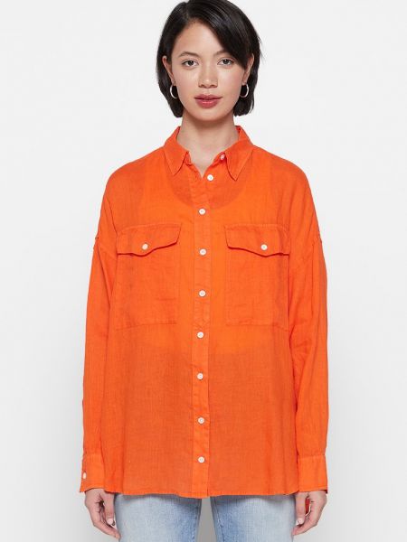 Koszula Replay pomarańczowa