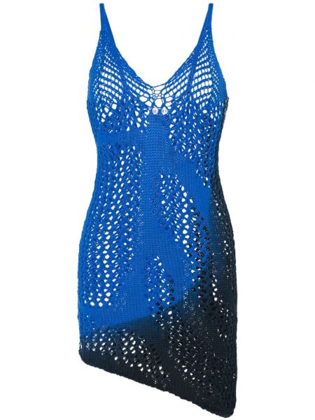 Mini šaty The Attico modré
