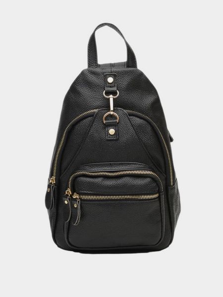 Кожаный рюкзак Borsa Leather черный
