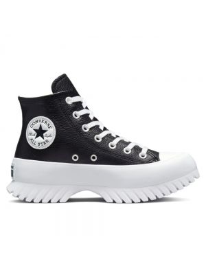 Sneakersy skórzane w gwiazdy Converse Chuck Taylor All Star czarne