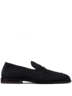 Pantofi loafer din piele de căprioară Brunello Cucinelli negru