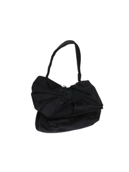 Aksamitna torebka Valentino Vintage czarna