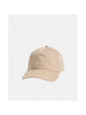 Gorra de algodón de algodón Calvin Klein plateado