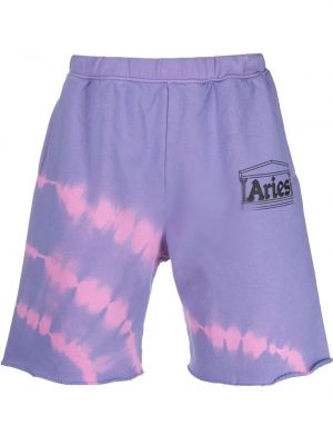 Pantalones de chándal tie dye Aries violeta