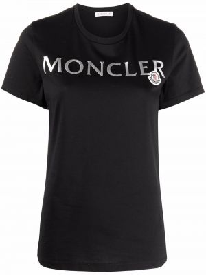 T-shirt mit print Moncler schwarz