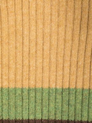 Echarpe en laine à rayures Colville jaune