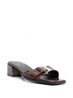 Vlněné kožené sandály Paloma Wool hnědé