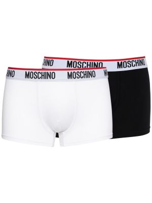 Bavlněné boxerky Moschino Underwear černé