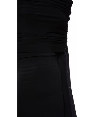 Krepové šaty s kapucí Dion Lee černé