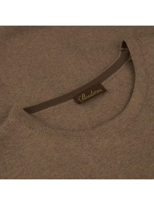 Sweter z wełny merino Stenströms brązowy