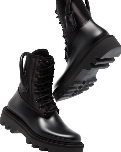 Botas de raso Givenchy negro