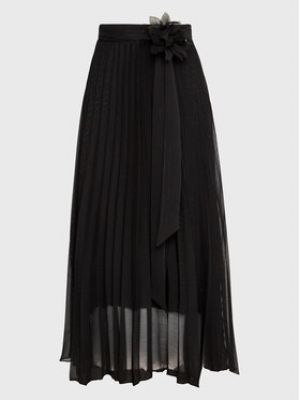 Černé plisované dlouhá sukně Dixie