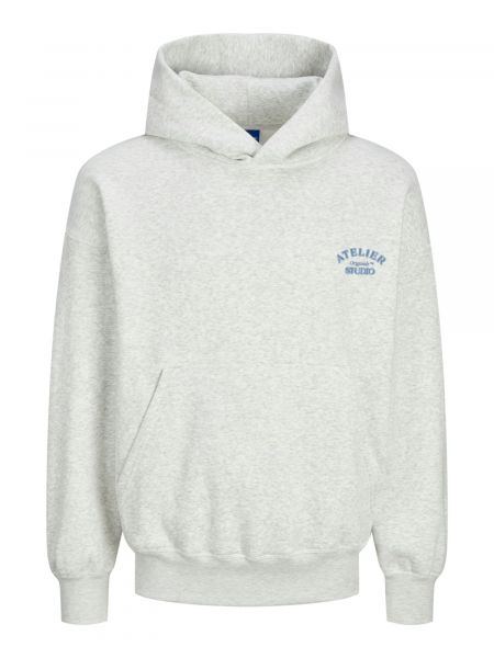 Meleret sweatshirt Jack & Jones hvid