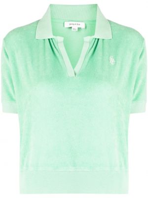 Polo krekls ar izšuvumiem Sporty & Rich zaļš