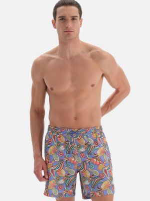 Pantaloni scurți cu imprimeu tropical Dagi