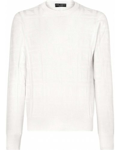 Jersey de tela jersey de cuello redondo Dolce & Gabbana blanco