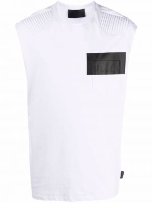 Košeľa bez rukávov Philipp Plein biela