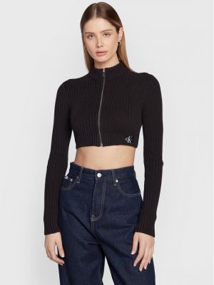 Жилетка slim Calvin Klein Jeans черно