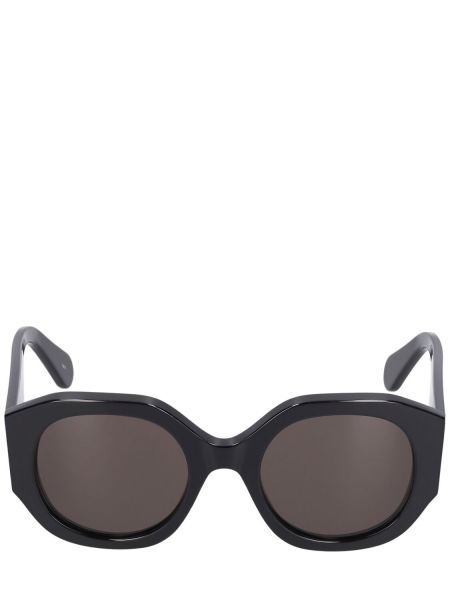 Oversize слънчеви очила Chloé черно