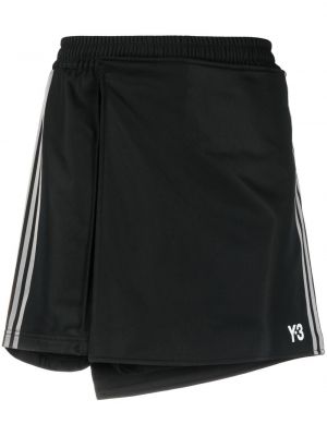 Pamučne kratke hlače s printom Y-3 crna