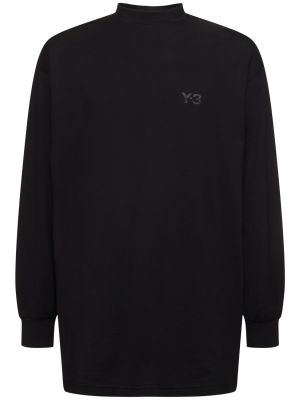 Tričko s dlhými rukávmi Y-3 čierna