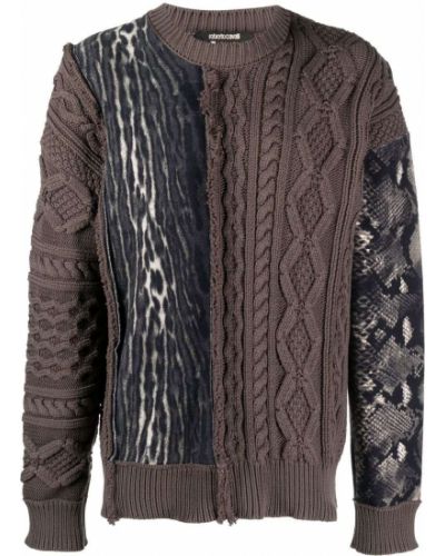 Пуловер Roberto Cavalli сиво