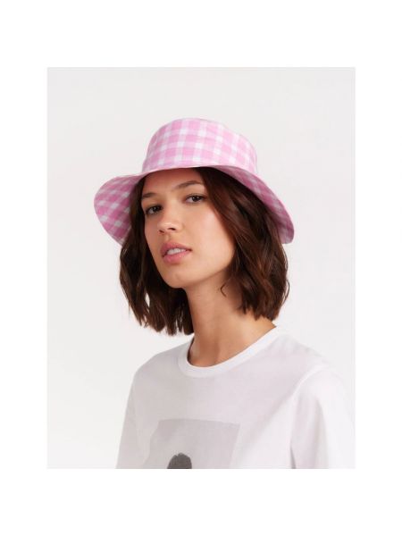 Sombrero de lino Ines De La Fressange Paris rosa