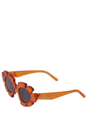 Okulary przeciwsłoneczne w kwiatki Loewe pomarańczowe