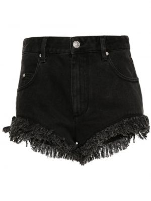 Kratke jeans hlače Isabel Marant črna