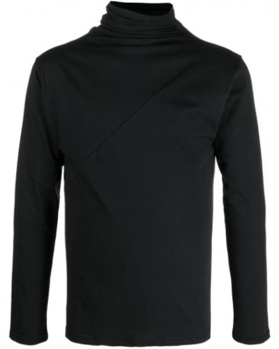 Jersey de cuello vuelto de tela jersey Alchemy negro