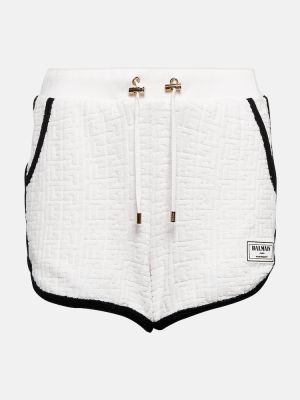 Pamučne kratke hlače Balmain bijela