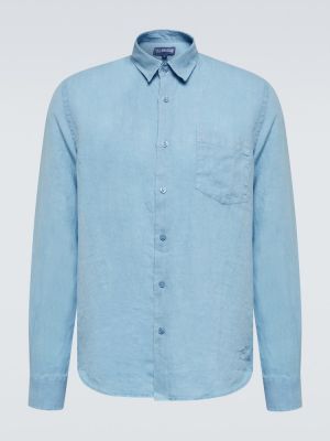 Lininė marškiniai Vilebrequin mėlyna