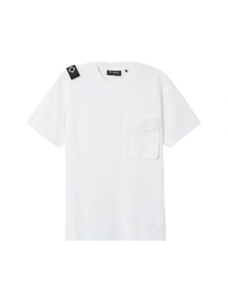 T-shirt mit taschen Ma.strum weiß