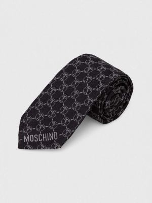 Шелковый галстук Moschino черный