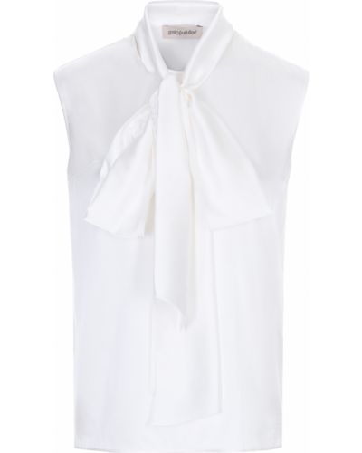 Шелковая блузка Gentryportofino, белая