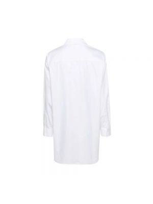 Camisa de algodón Calvin Klein blanco