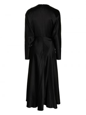 Šilkinis suknele Alejandra Alonso Rojas juoda